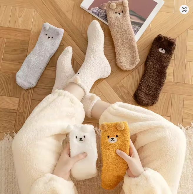 Teddy Bear Peluş Çorap